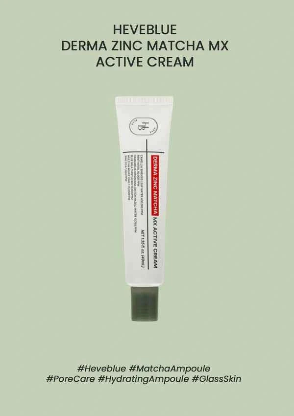 heveblue Derma Zinc Matcha MX Active Cream 40ML