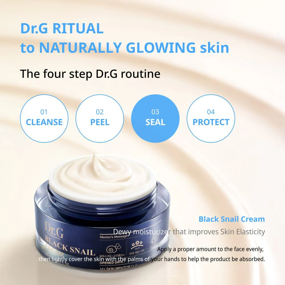 [Dr.G] Black Snail Cream 50ml Dr.G Ecuador Productos Originales Cosmetica Coreana