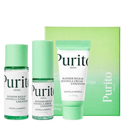 [Purito Seoul] Wonder Releaf Centella Unscented Mini Kit