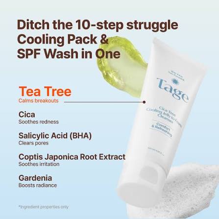 Tage - Cica-Tree Cooling Jelly To Foam Cleanser [120ml]