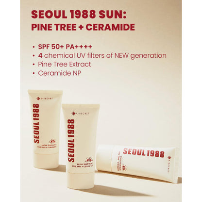 k Secret SEOUL 1988 Sun: Pine Tree + Ceramide 50ml