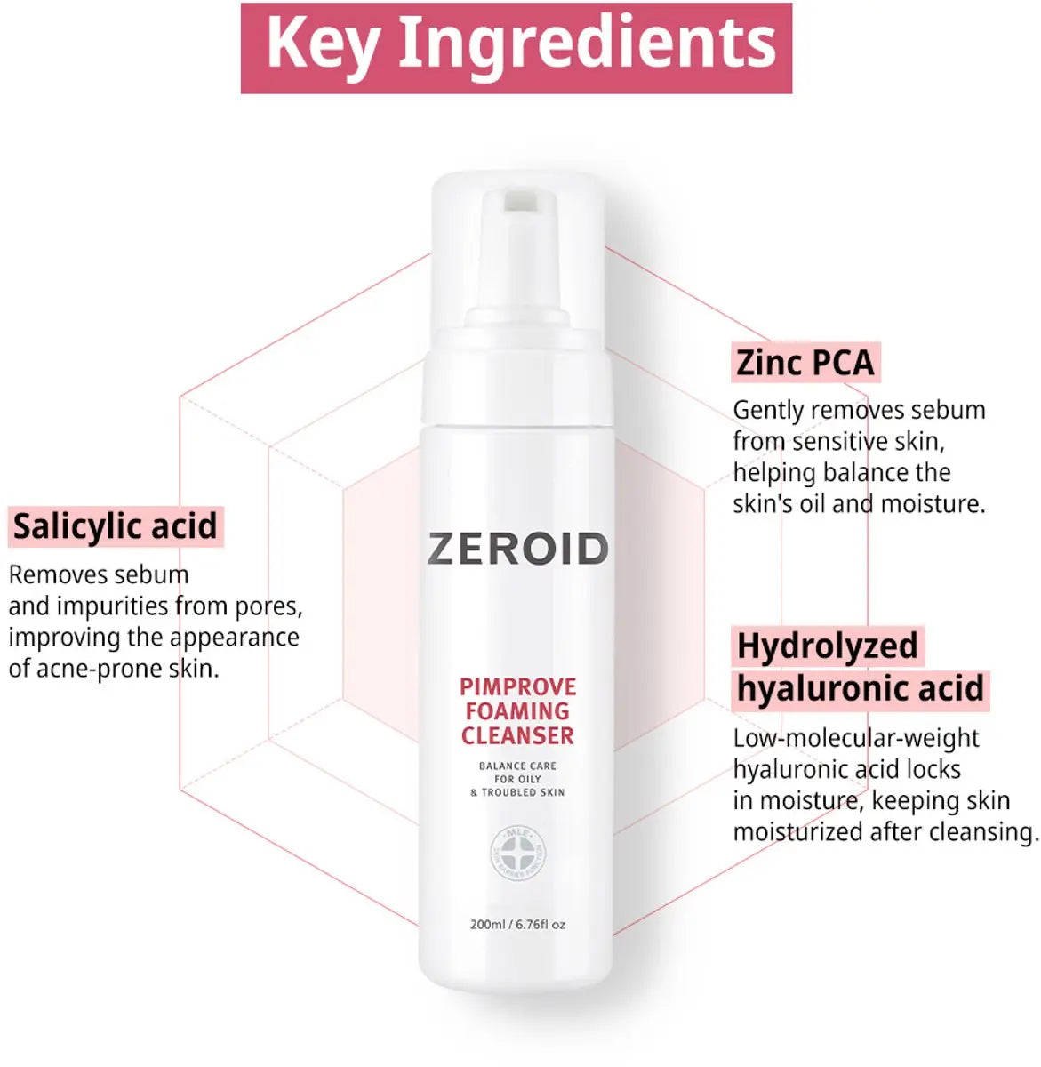 [ZEROID] Pimprove Foaming Cleanser 200ml